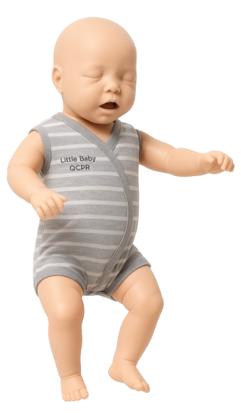 Eine Reanimationspuppe (Little Baby) die zur Übung der Reanimation und Beatmung an Babys und Säuglingen dient.