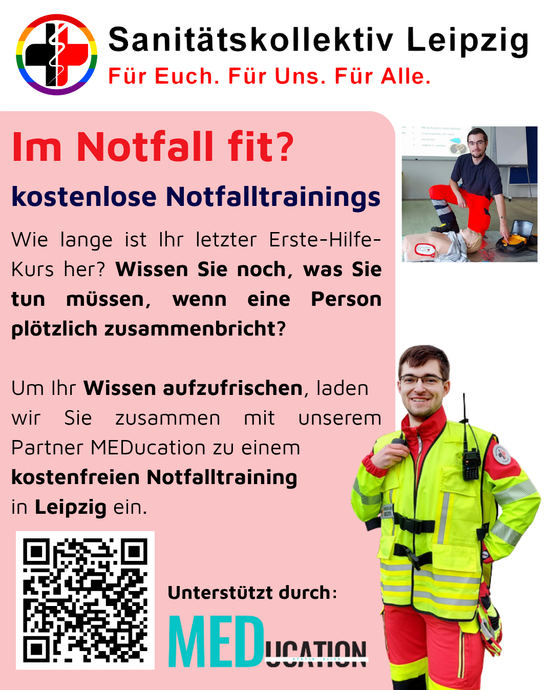 2 Personen befinden sich auf einer Veranstaltung und reden miteinander - einer ist Leiter der Security, der andere Einsatzleiter des SKL.